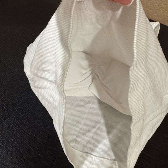 White Ribbed Tank Top - Picture 2 of 4